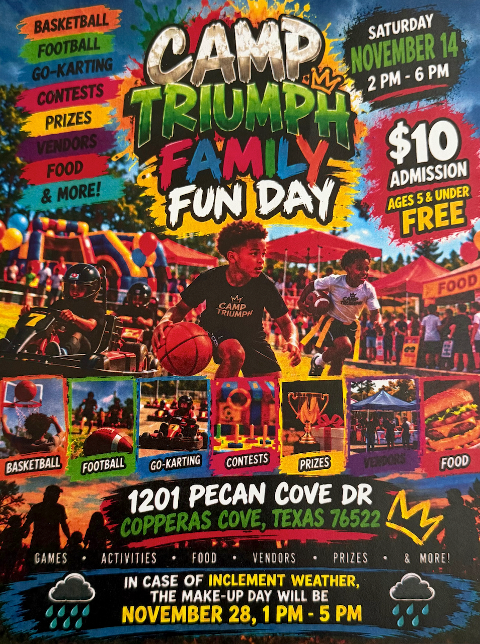 Chop Family Fun Day / FHE Tryout Signup flyer